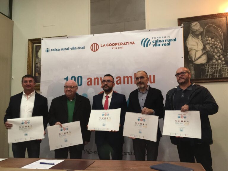 Caixa Rural homenatja en el Calendari Solidari a entitats que li han acompanyat en els seus 100 anys de vida