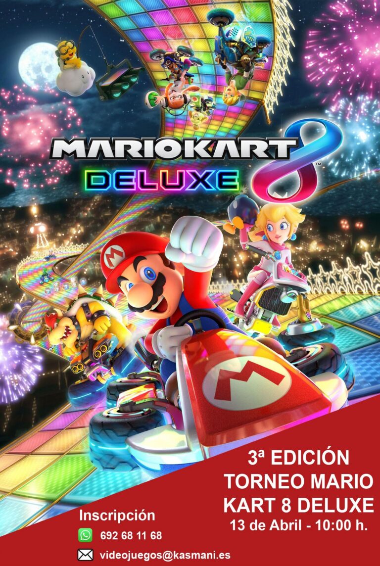Kasmani Electromésticos convoca el III Torneo Mario Kart 8 Deluxe