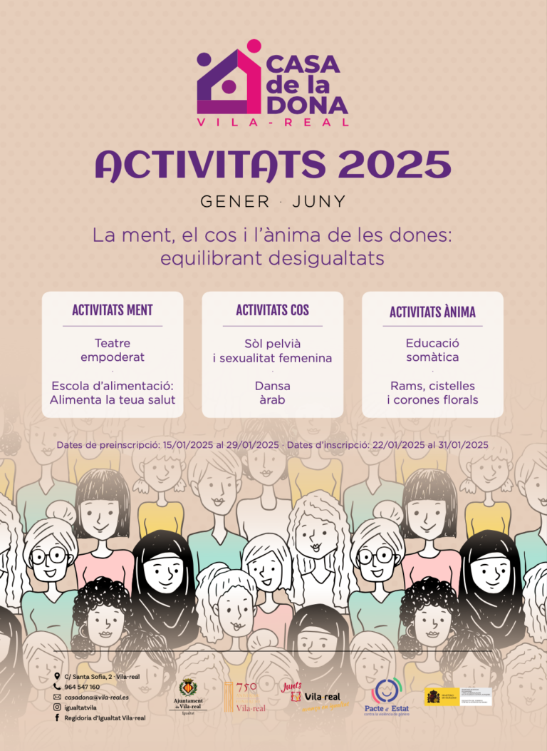 Oberta la inscripció als tallers de la Casa de la Dona, que estrena novetats i recupera el teatre com a senyal d’identitat