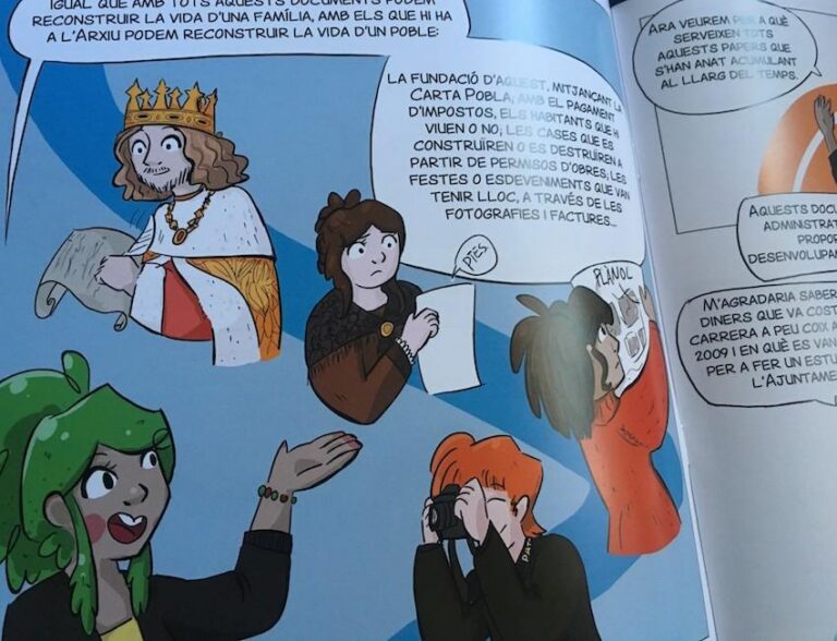 Un còmic 'made in' Avalem Joves dóna a conèixer per primera vegada la funció i serveis de l’Arxiu Municipal