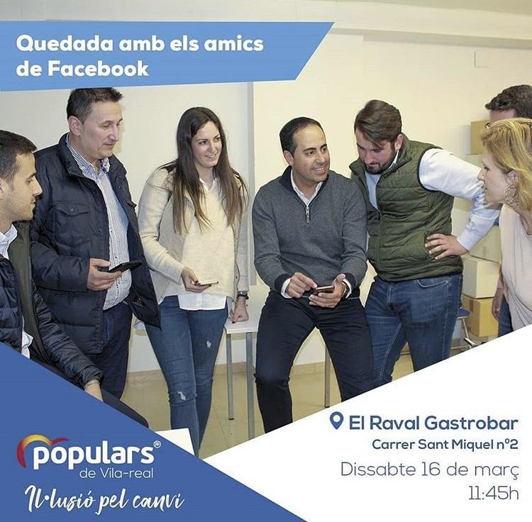 Folgado organitza una trobada demà amb amics de Facebook per a recollir propostes