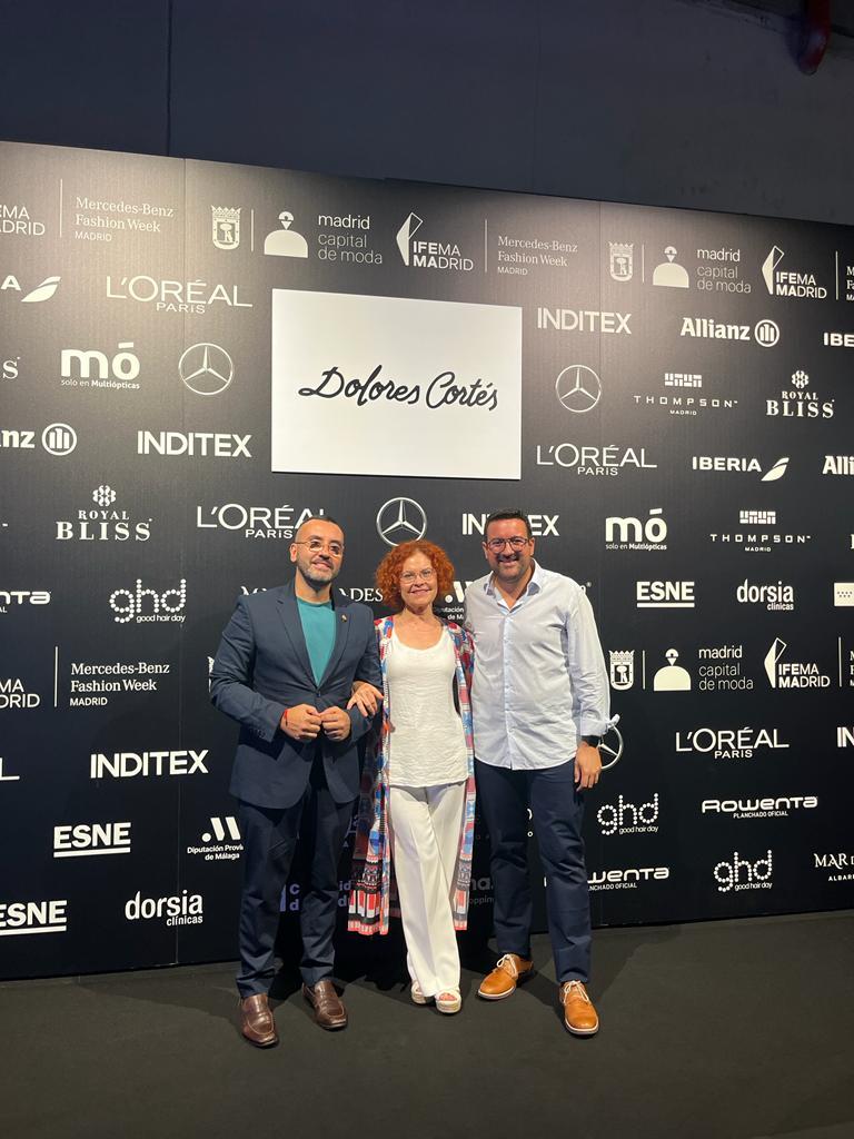 Vila-real mostra el seu suport a l'empresaria textil Dolores Cortés a la Fashion Week de Madrid