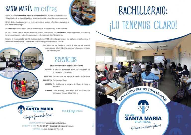 Col·legi Santa María, compromís i innovació