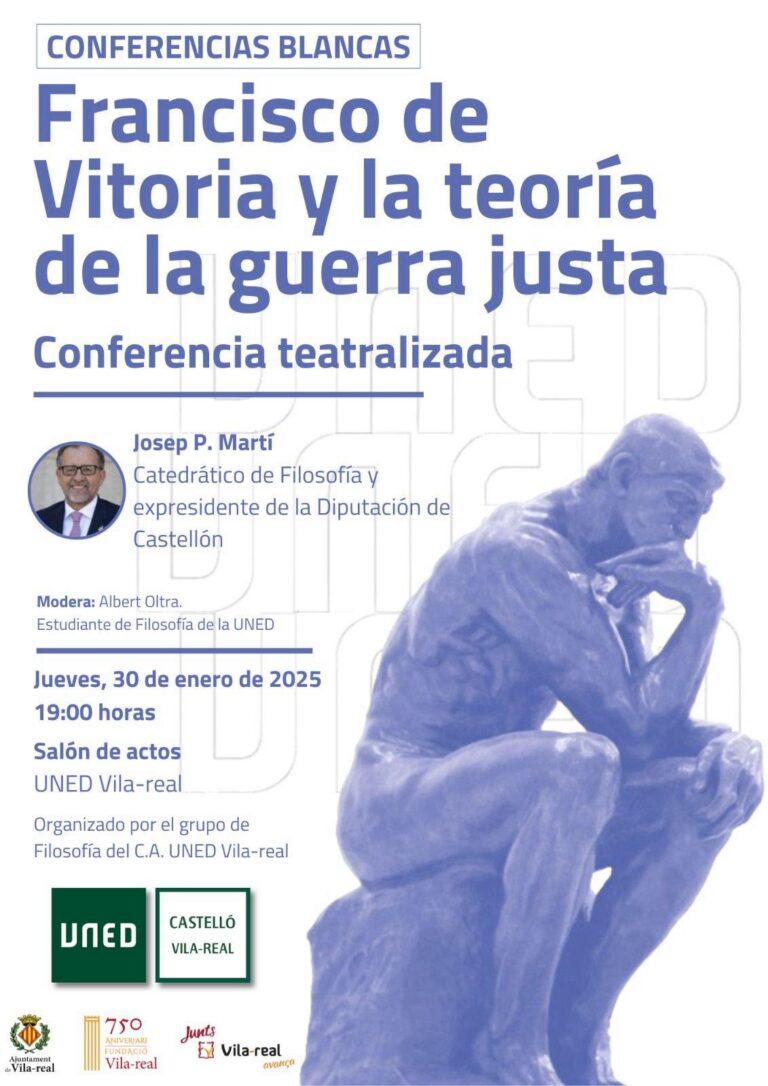 La UNED Vila-real acull una conferència teatralitzada sobre la teoria de la guerra justa