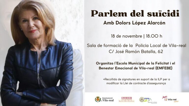 Vila-real acull la conferència ‘Parlem del suïcidi’ per fomentar la prevenció