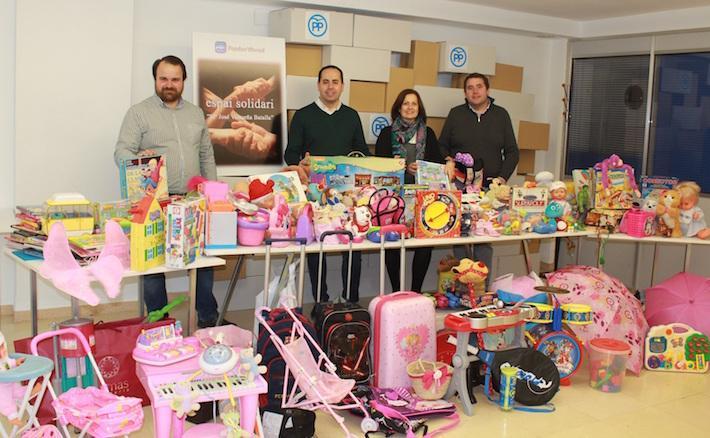 El PP col·labora amb els Reis Mags amb una recollida de joguets per a les famílies més necessitades