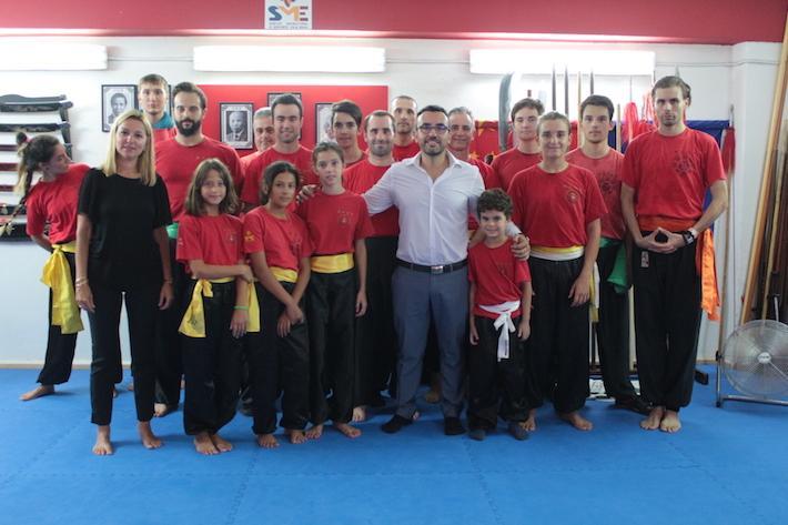 José Benlloch i Silvia Gómez visiten l'Escola de Kung Fu Vila-real
