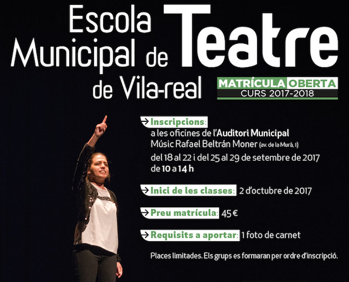 La 6a Escola Municipal de Teatre obri la inscripció amb set nous grups