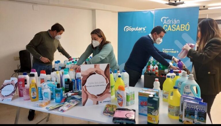 El PP de Vila-real realitza una recollida de productes per a la Joventut Antoniana