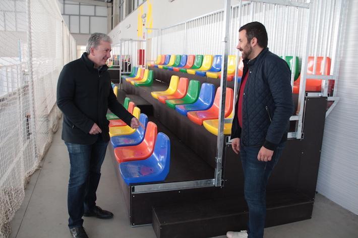 El pavelló Melilla incorpora noves graderies amb capacitat per a més de 100 persones