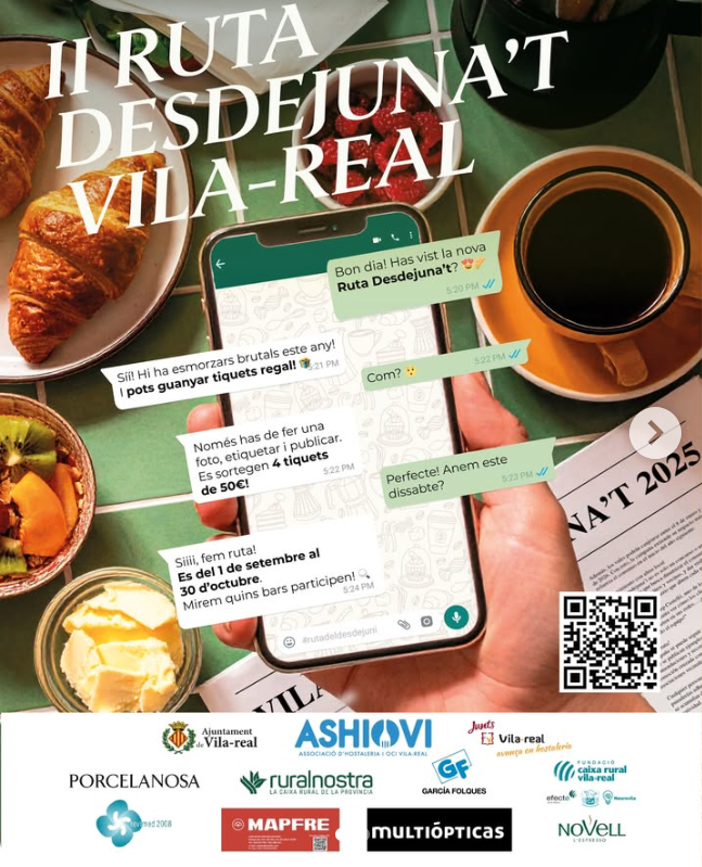 La II Ruta Desdejuna’t Vila-real creix i conquista els matins de la ciutat