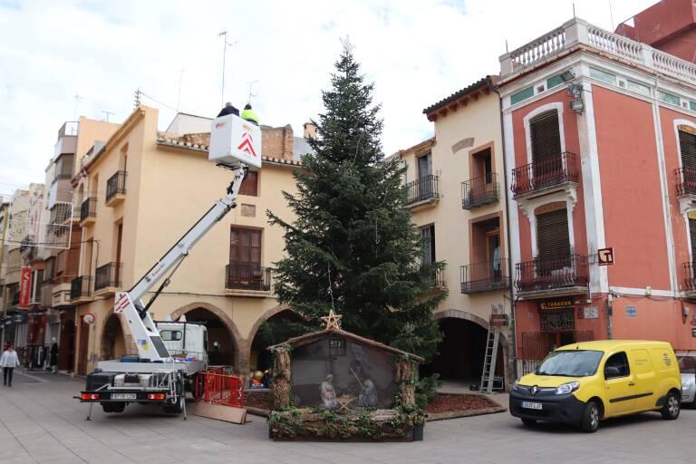 Fajardo lamenta el robatori d’una de les figures del jardí efímer del Nadal hores després del muntatge  