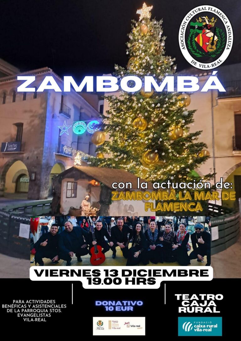 La Zambomba ‘La Mar de Flamenca’ arriba a Vila-real amb un espectacle nadalenc i solidari