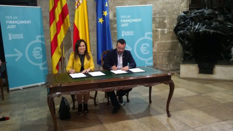 Benlloch firma un manifest per a un millor finançament de la Comunitat a Espanya