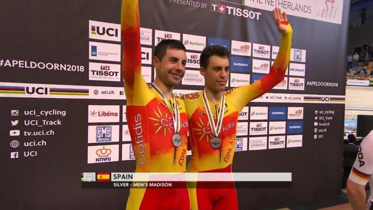 Sebastià Mora, subcampió del món de madison en el Mundial de ciclisme en pista