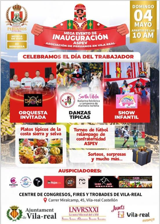 L’Associació de Peruans en Vila-real s’estrena amb una festa plena de color i tradició