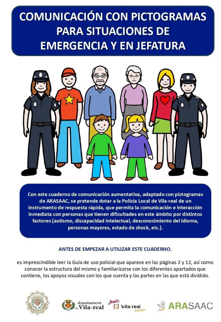 La Policia Local usarà pictogrames per a millorar l’atenció a persones amb dificultats de comunicació