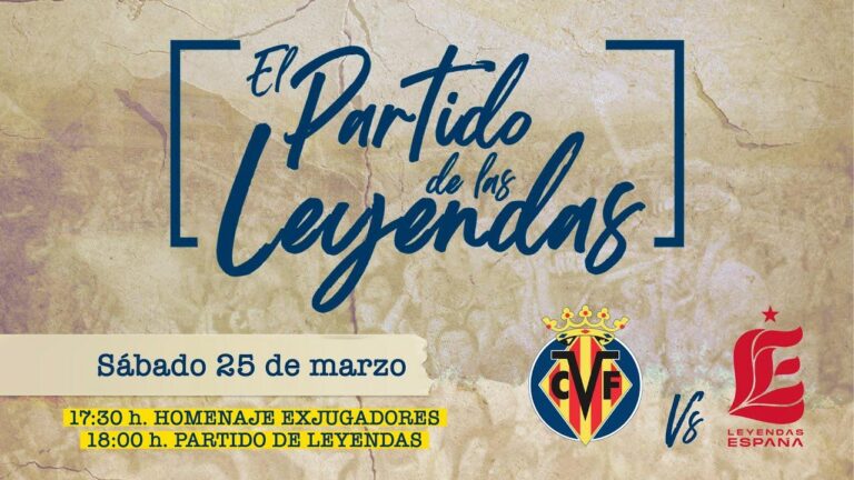 El Villarreal avança l'horari de començament de 'El Partido de las Leyendas'