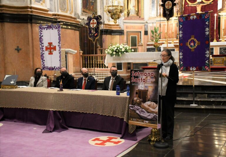 El pregó a càrrec de Marisa Arrufat dóna el tret eixida al programa de Setmana Santa adaptat a la Covid