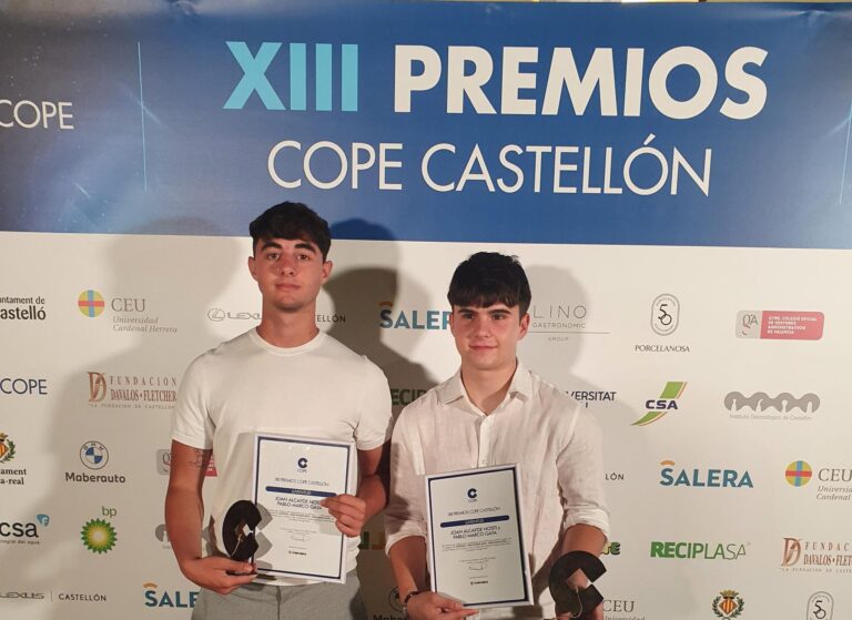 Dos alumnes de Col•legi Santa María són premiats per l’emissora COPE a Castelló