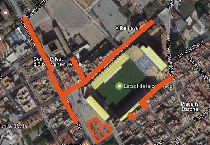 La Policia Local informa de la prohibició d’estacionar en determinats carrers pel partit entre el Villarreal i el Leganés