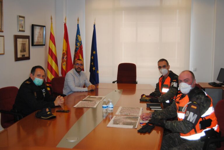 Benlloch agraeix a l’Exèrcit els esforços per a garantir la seguretat i evitar robatoris en masets i zones agrícoles