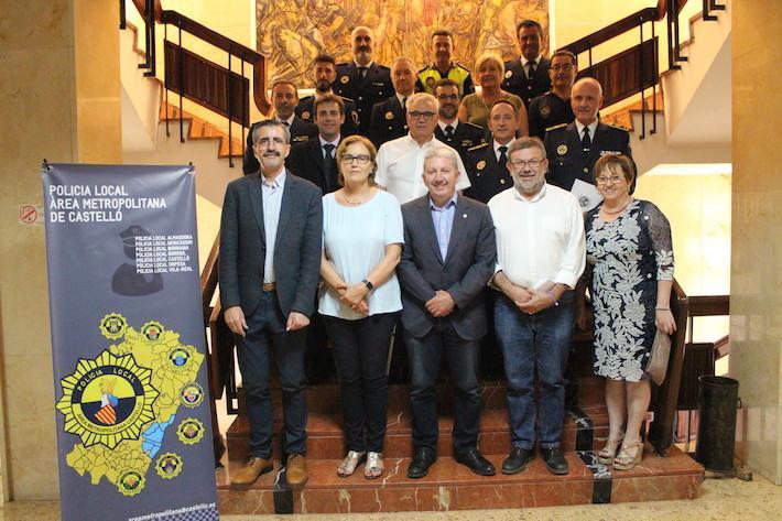 La Policia Local de l'àrea metropolitana de Castelló llança a Vila-real la seua imatge i la primera campanya conjunta 