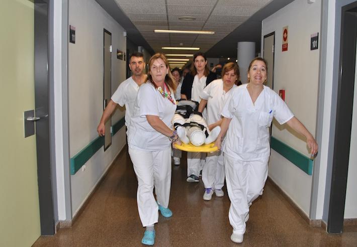 La Policia Local de Vila-real participa en simulacre d'incendi en la Plana