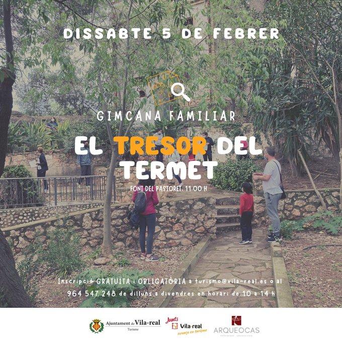 El dissabte 5 de febrer les families de Vila-real podran gaudir de 'El tresor del Termet'
