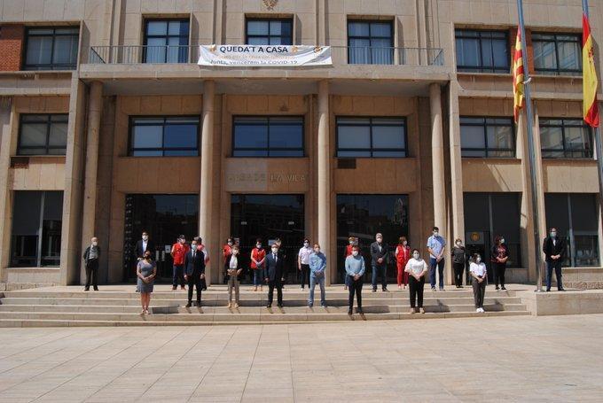 Minut de silenci a Vila-real per les víctimes del coronavirus a Espanya