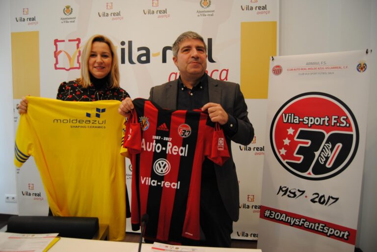 El Vila-Sport Futbol Sala celebra al llarg de 2017 el seu 30 aniversari amb nou escut