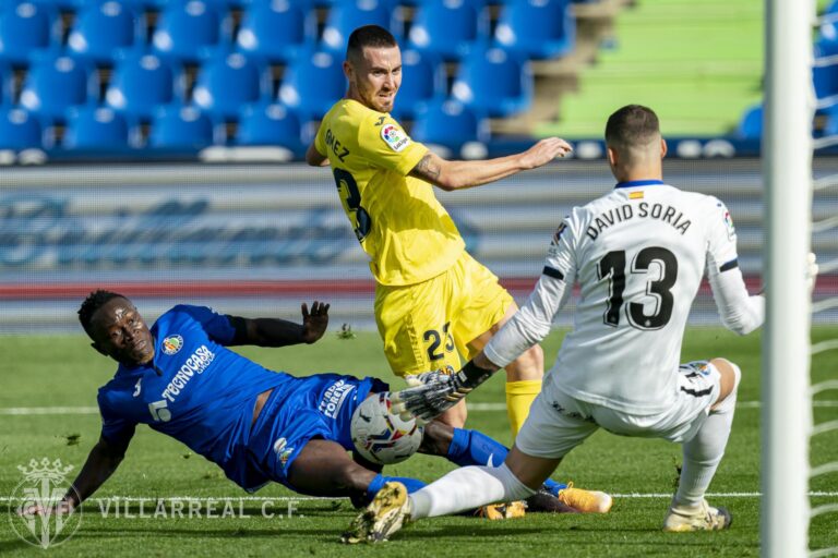 El Villarreal passa per damunt del Getafe i es col·loca com a líder de La Liga (1-3)
