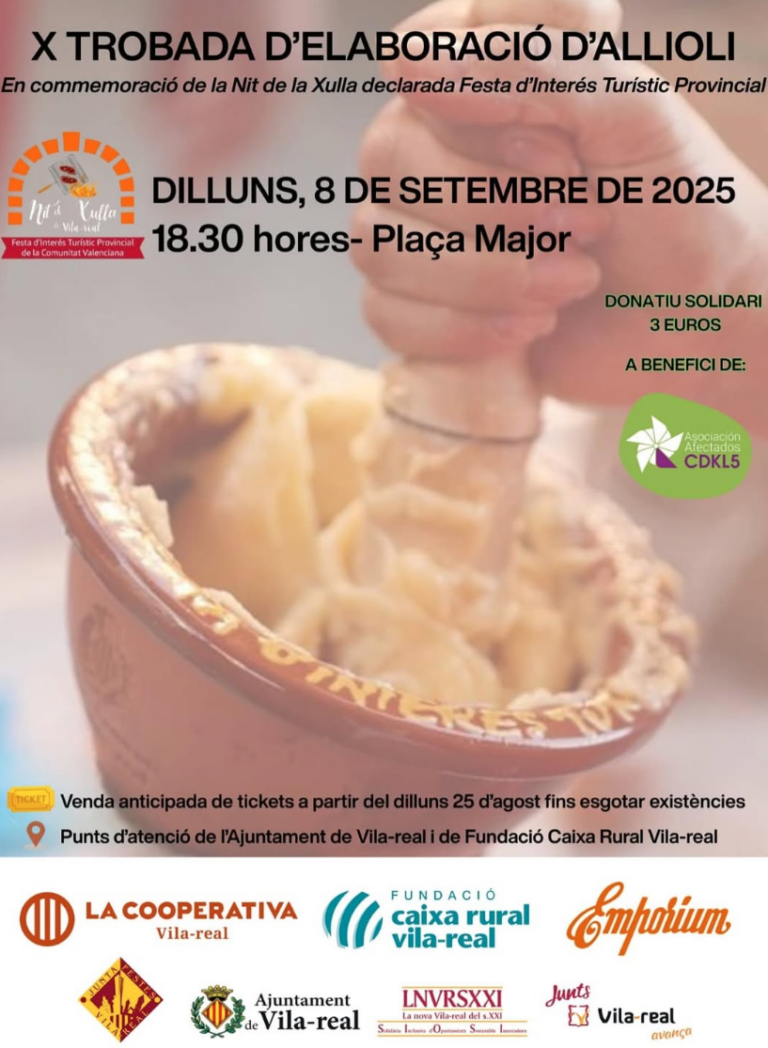 Vila-real acull la X Trobada d’Elaboració d’Allioli abans de la Nit de Xulla