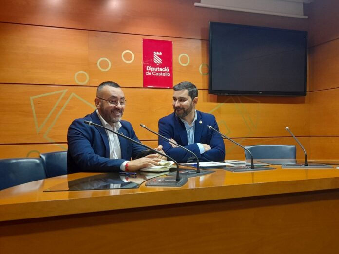 Benlloch i Falomir en roda de premsa PSPV