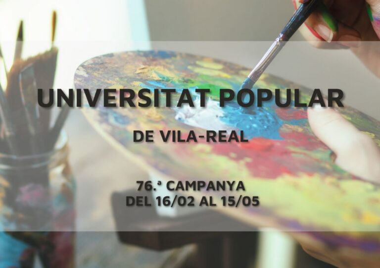 Imatge cartell 76a Universitat Popular Vila-real