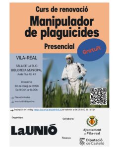 Cartell Curs fitosanitari Vila-real