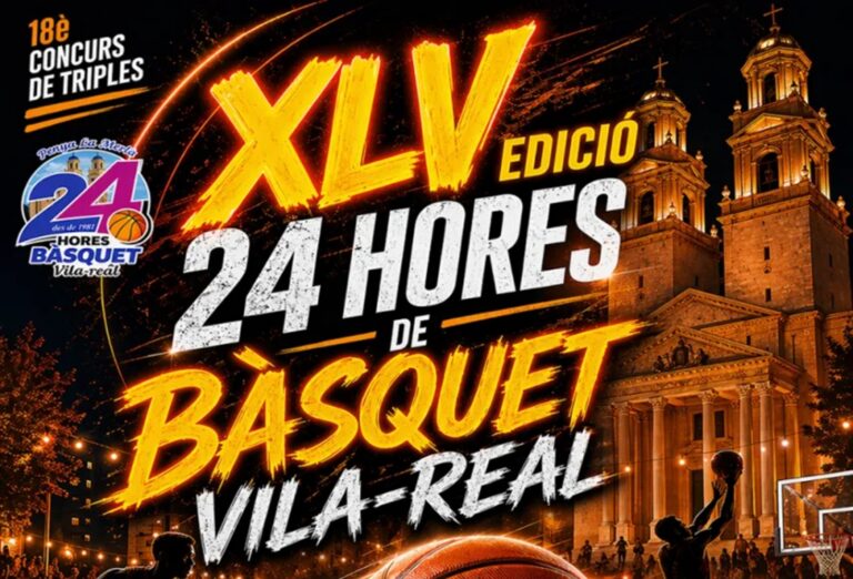 Les 24 Hores de Bàsquet de Vila-real celebren la 45a edició amb 12 equips i més de 30 hores de competició