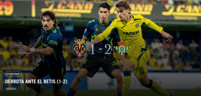 Derrota del Villarreal davant el Betis en l'Estadi de La Ceràmica 140926